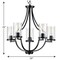 Progress Lighting Lassiter Collection Five-Light Matte Black Chandelier P400197-031 - alternate 5